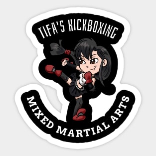 Chibi Tifas Kickboxing Final Fantasy 7 Tifa Lockhart Sticker